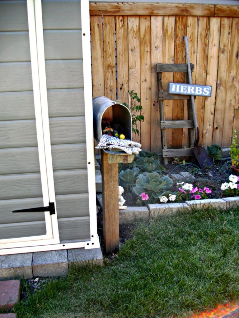 mailbox garden shed for upcycled garden ideas