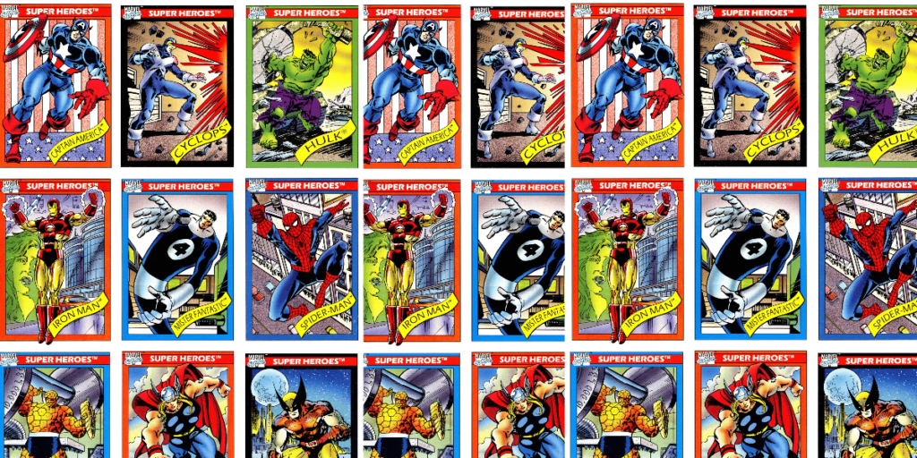 comic book character trading card